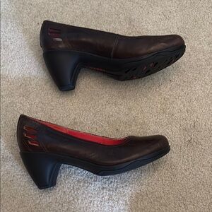 Merrell Coffee Brown Evera Bicycle Pumps/Comfort Heels-7